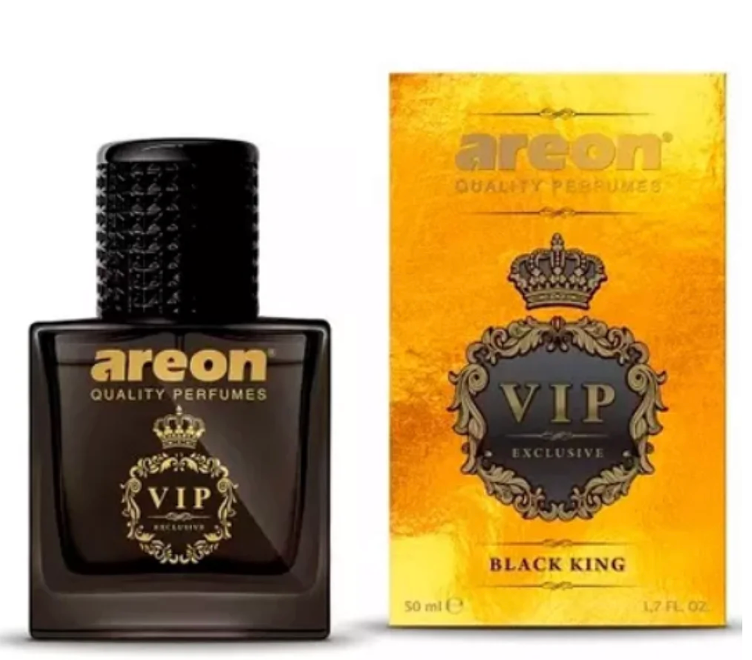 AREON PERFUME VIDRO 50ML - VIP BLACK KING (PEQUENO)