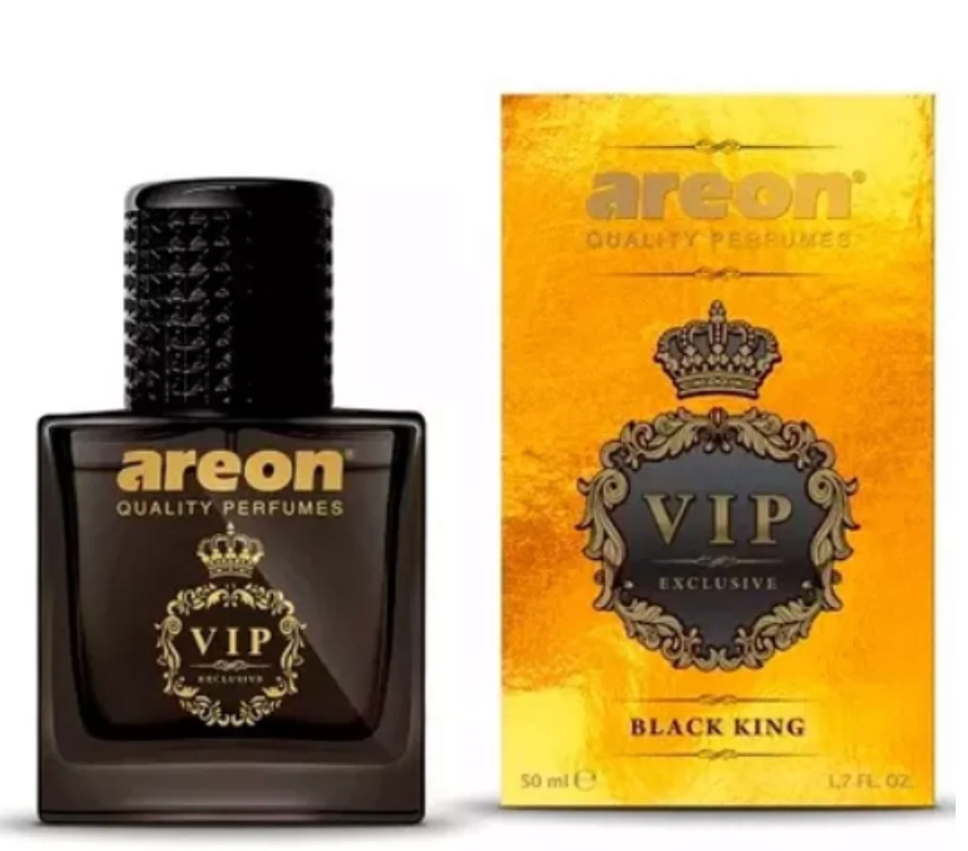 AREON PERFUME VIDRO 50ML - VIP BLACK KING (PEQUENO)